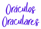 Logotipo Oráculos Oraculares violeta. Redescubra o poder das artes milenas com Oráculos Oraculares. Leituras de tarô, cartomancia Cigana, Lenormand e mais.